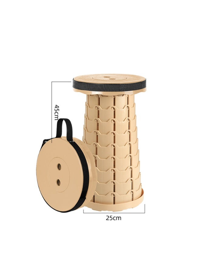 Forest Home Folding Stool with PVC Soft Cushion Portable Stool Chair of Load Capacity 250kg Collapsible Stool for Adults for Camping Fishing Hiking Barbecue - Image 4